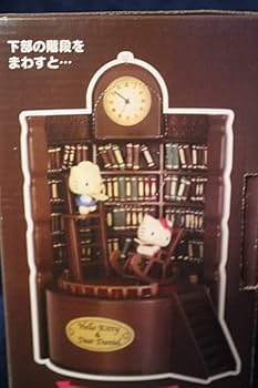 非売品　ハローキティ　ダニエル　アクションレトロラブ本棚古時計　置き時計 Amazon.co.jp: ハローキティ アクションレトロラブ本棚古時計